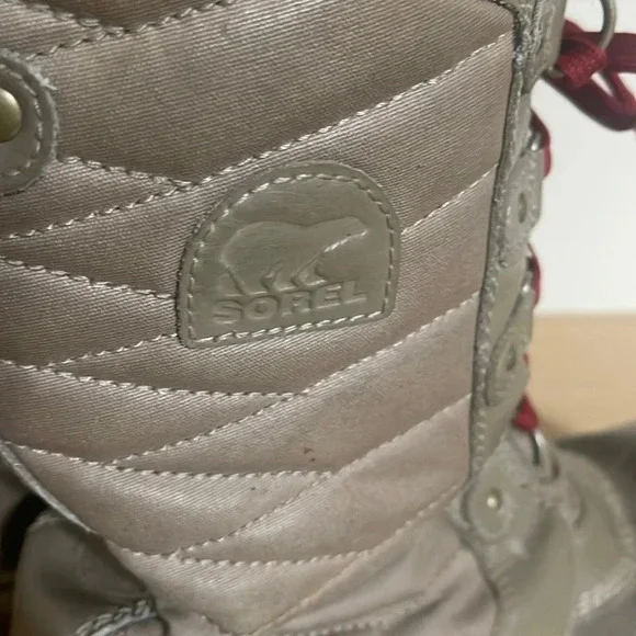 Sorel Tofino Size 7 Waterproof Winter snow rain Boots Tan Faux Fur - Picture 8 of 16